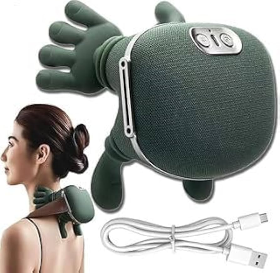 Smart Neck & Shoulder Massager Pillow | Rechargeable Deep Tissue Heat Massage Device